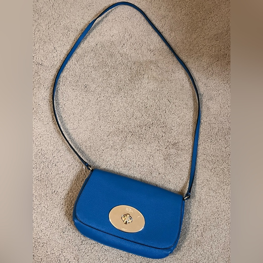 Blue Coach Crossbody Handbag